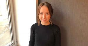 Photo of Rebecca in the office
