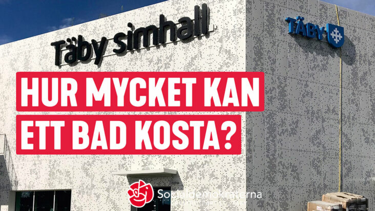 Foto på simhallen med rubriktext Hur mycket kan ett bad kosta?