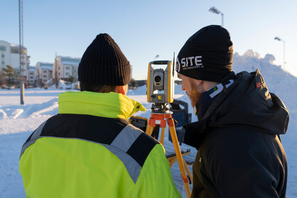 Totalstation Trimble S6 inmätning av Södra hamn i Luleå