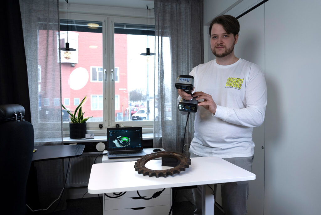 Victor Åström på SITE 3D skanning