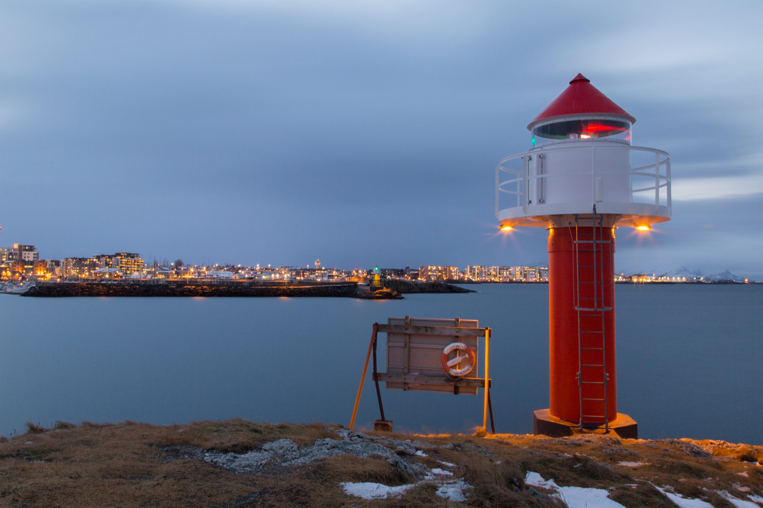 Nyholmen Lighthouse in Bodø, Norway