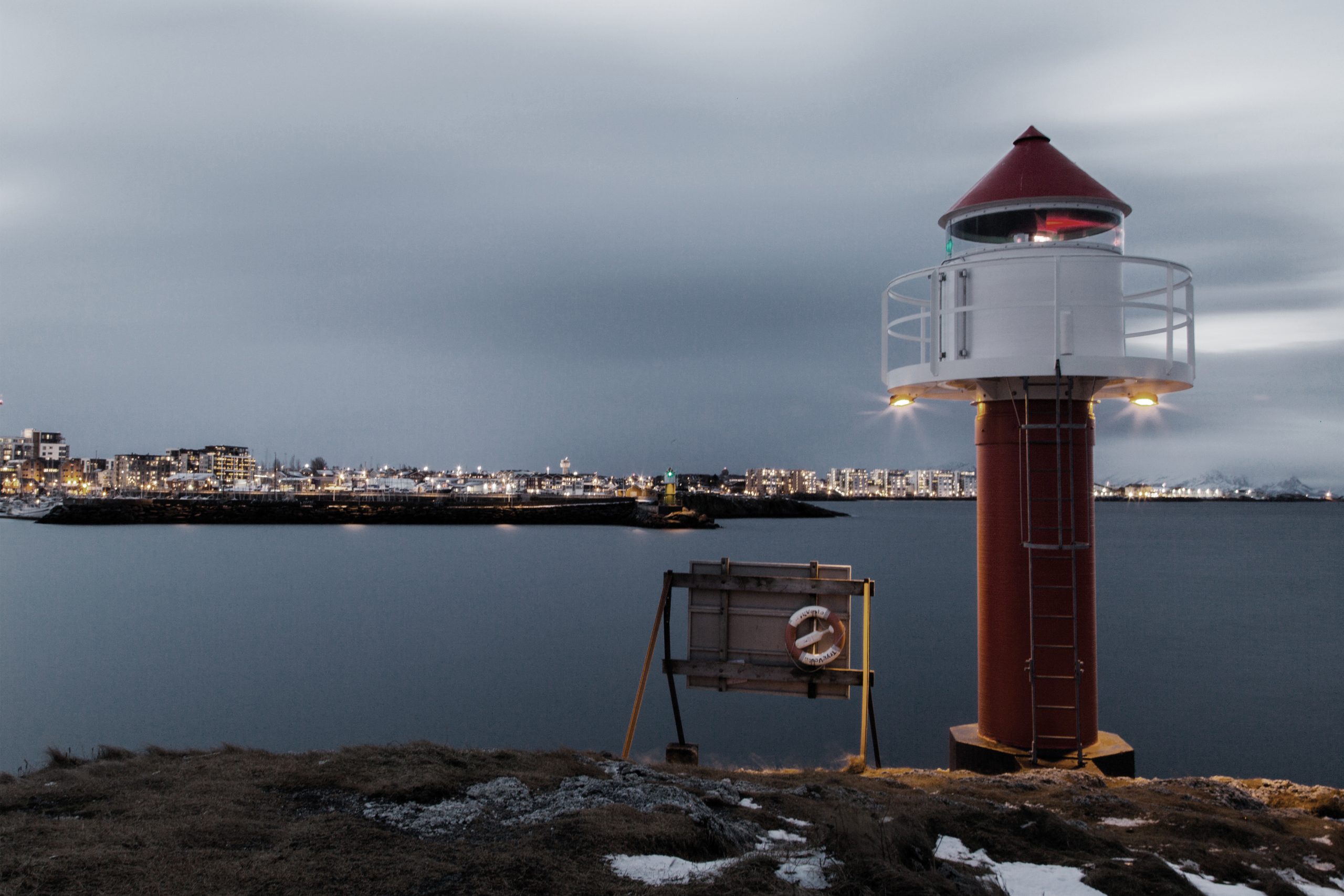 Nyholmen Lighthouse in Bodø, Norway