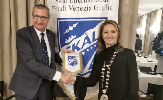 Daniele Cozzi, Presidente di Friuli Innovazione, assieme a Michela Lautieri, Presidente di Skal FVG