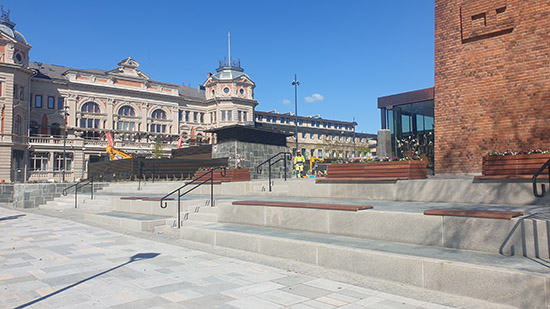 Kulturhustorget, Hertig Johans gata i Skövde