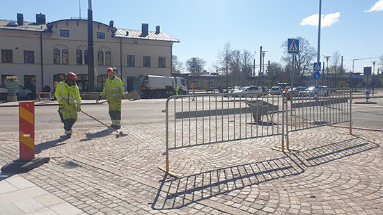 Kulturhustorget, Hertig Johans gata, vid Resecentrum ii Skövde