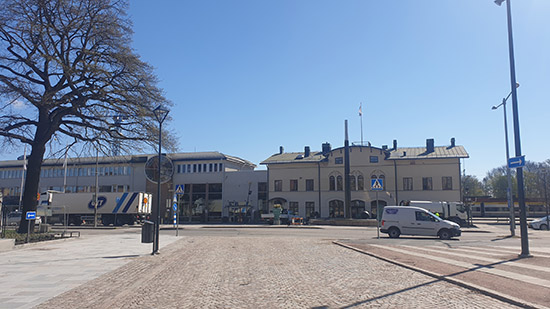 Kulturhustorget, Hertig Johans gata vid Resecentrum i Skövde