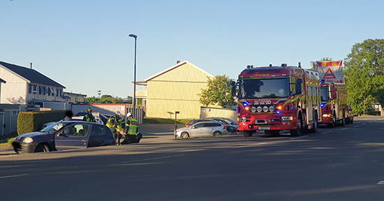 Singeltrafikolycka, Ekängsvägen, Skövde