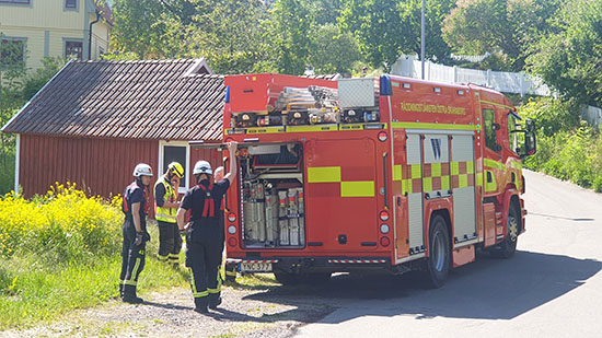 Gräsbrand vid Havstenasjön, Skövde