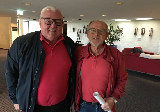 Jan Nissmo och Bengt Larsson. Två av spelarna i Skövde AIK:s kvallag 1970.