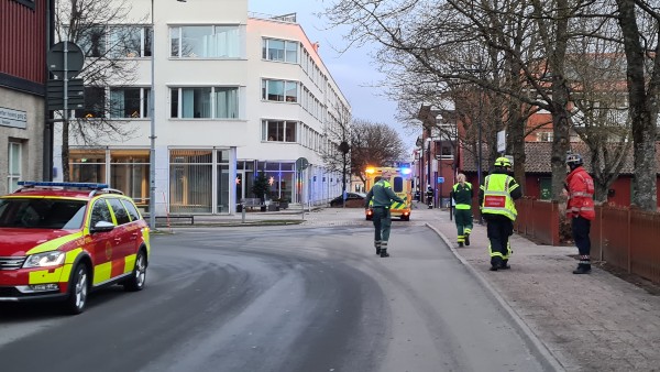 Skövde stadshus, utryckning av räddningstjänst