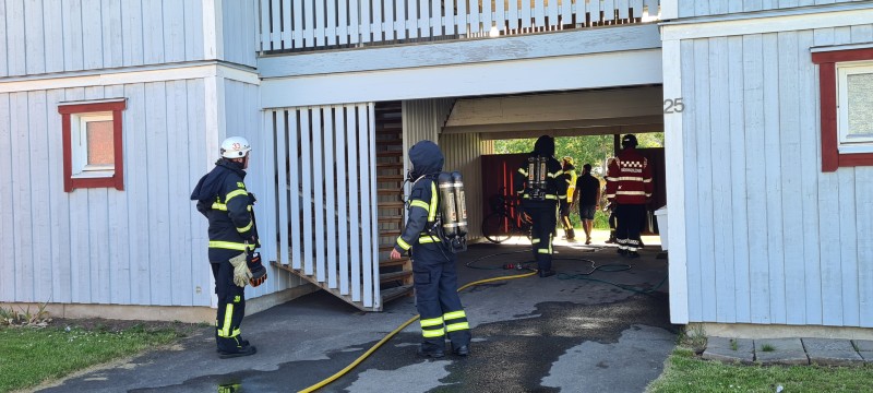 Brand på Norrmalm i Skövde