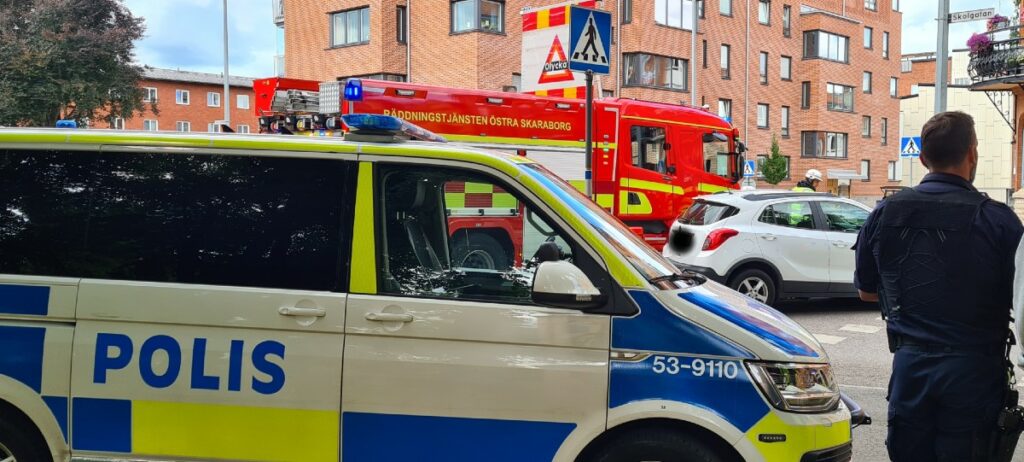 Trafikolycka Storgatan - Skolgatan i Skövde