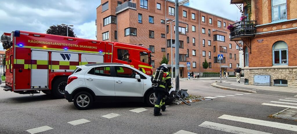 Trafikolycka Storgatan - Skolgatan i Skövde