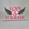 3D inskripsjon "Love forever"