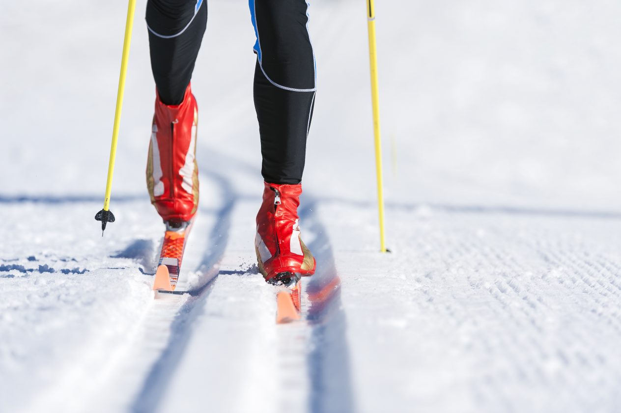 Close-up Image of Male Cross Country Skier Running at Classic Technique Getty Images/iStockphoto