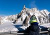 Hele familien på ski i norditalienske Courmayeur
