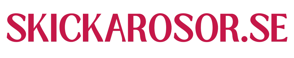 skickarosor.se textlogotyp i svart färg (1) skickarosor.se textlogotyp i ros röd färg.