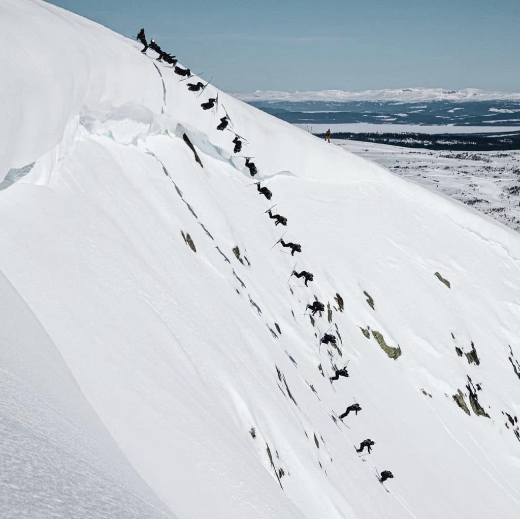 Christopher Henning doing his salto-imortal, manages his ski legacy well