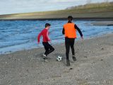 Strandtraining S.K.N.W.K. JO17-1 en JO17-2 van zaterdag 10 februari  2018 (100/163)