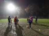 Voetbalpieten bezoeken training S.K.N.W.K. JO7-1, JO9-1 en JO13-1 (49/112)