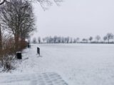 Sneeuwlaag bedekt sportpark 'Het Springer' (11/34)