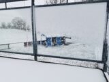 Sneeuwlaag bedekt sportpark 'Het Springer' (20/34)