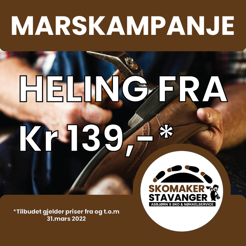 marskampanje Skomaker nettside oktober 1200x1200 – Skomaker Stavanger – Skomaker Stavanger Marskampanje skomaker
