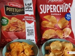 50 g Superchips Paprika vs 50 g Paprika Potetgull