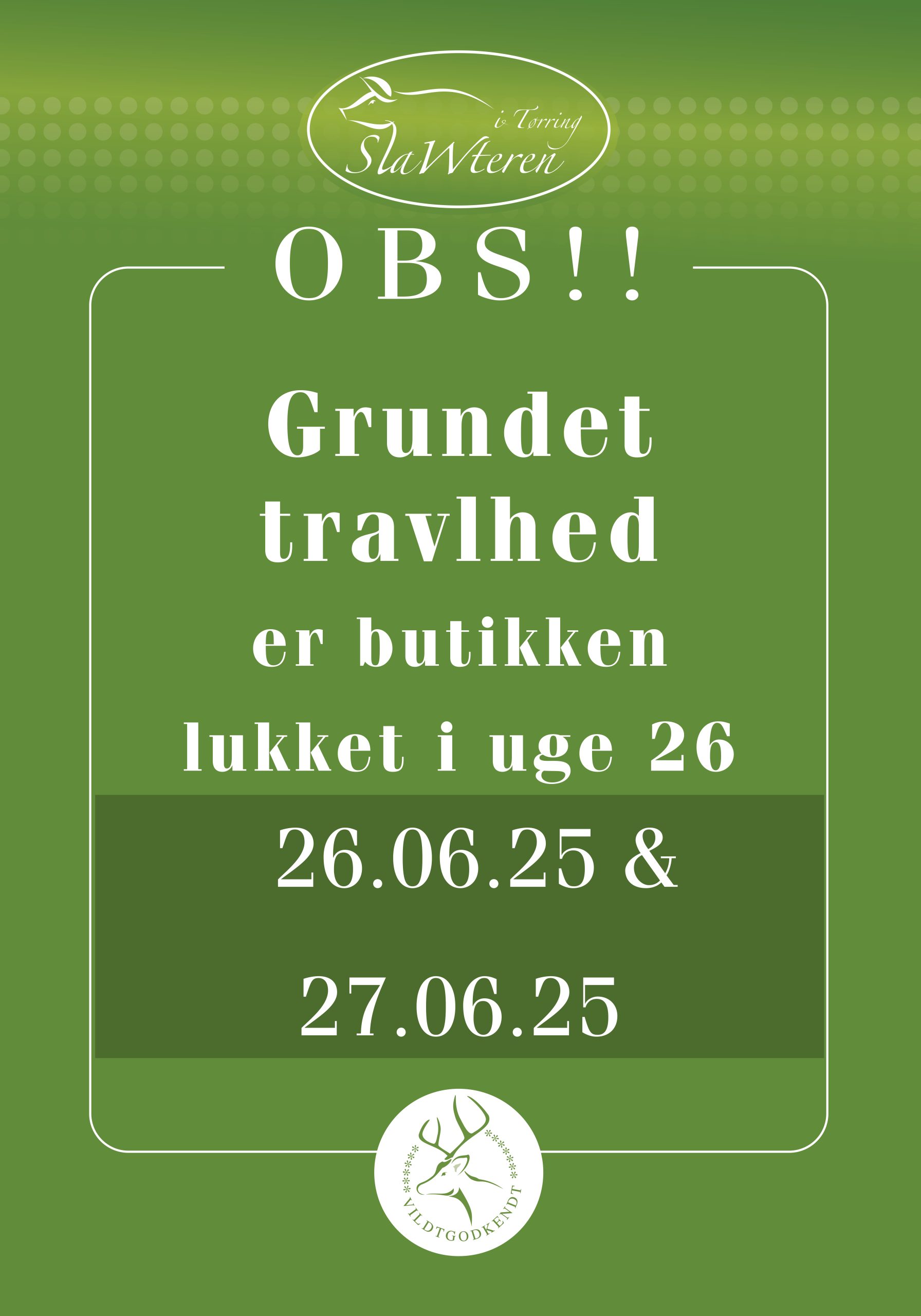 Åbningstider lukket grundet travlhed