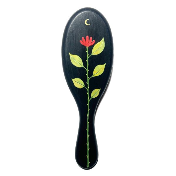 Hand Painted Hairbrush - Night Bloom (One Off) - Image 2