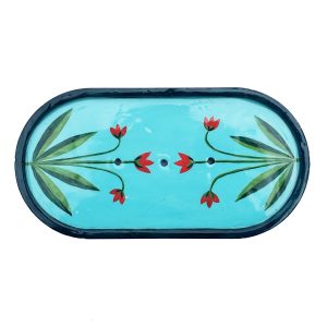 Hand Painted Soap Dish – Teal (One Off)