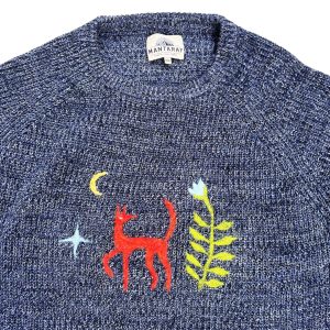 Upcycled Felted Jumper – Red Fox (One Off)