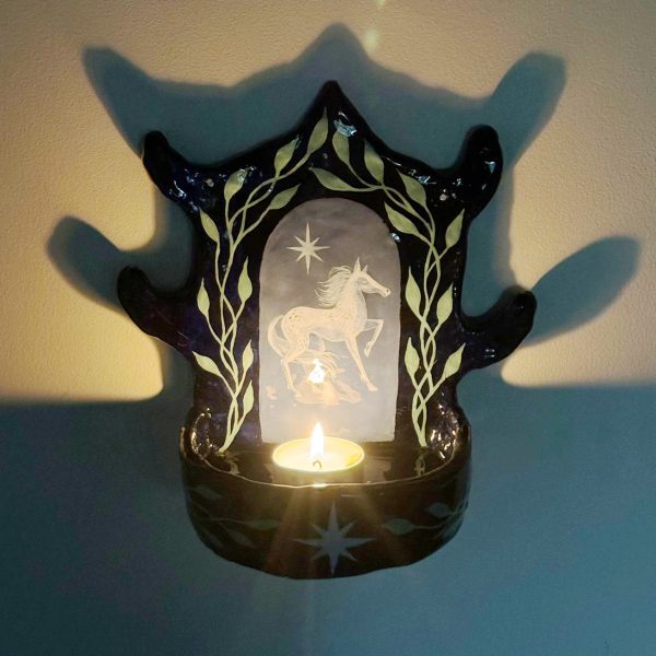 Gothic Wall Altar - Night Horse - Image 4