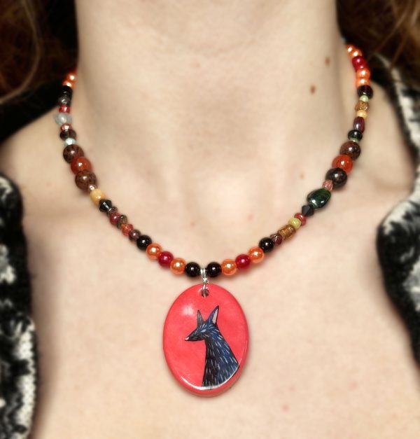 Slinky Fox II Beaded Necklace - Image 4