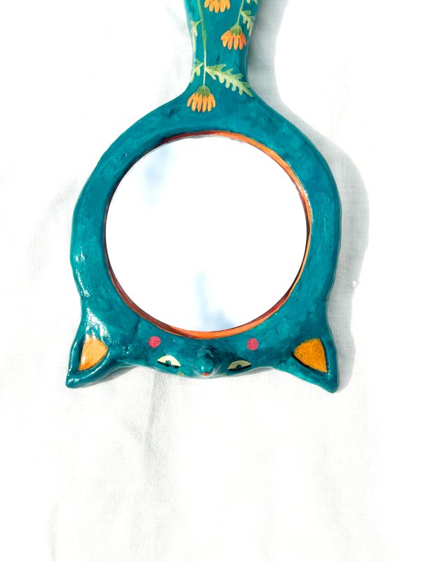 Turquoise Handheld Mirror - Image 3