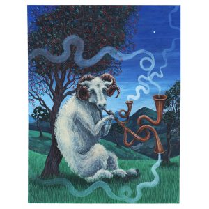 Horned Musician – 8×10″ Print