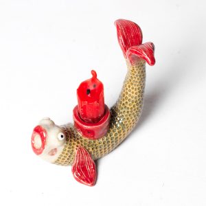 Faithful Fish Candlestick Holder (Filbert)