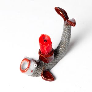 Faithful Fish Candlestick Holder (Fleming)