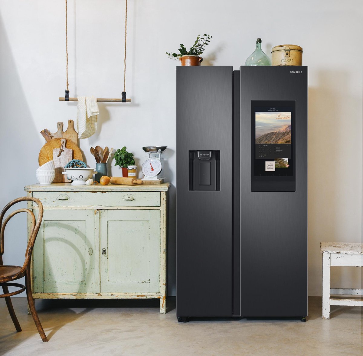 Samsung slimme koelkast RS6HA8891B1/EF smart koelkast Family Hub ideaal voor in de keuken