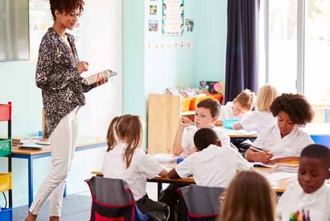 Teaching jobs in London woman teaching