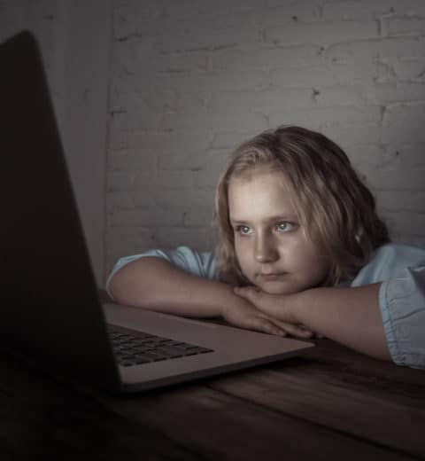 Girl subject to cyber bullying