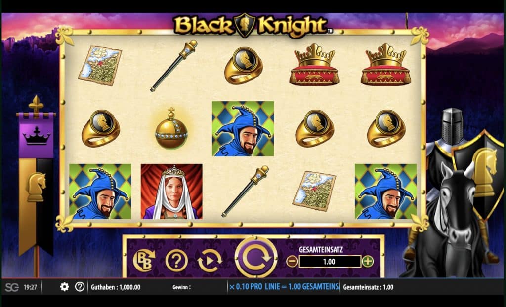 Στιγμιότυπο οθόνης του κουλοχέρη Black Knight