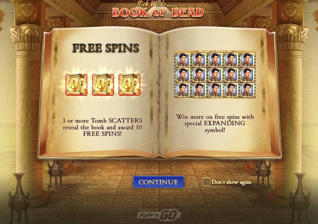 Book of Dead képernyőkép