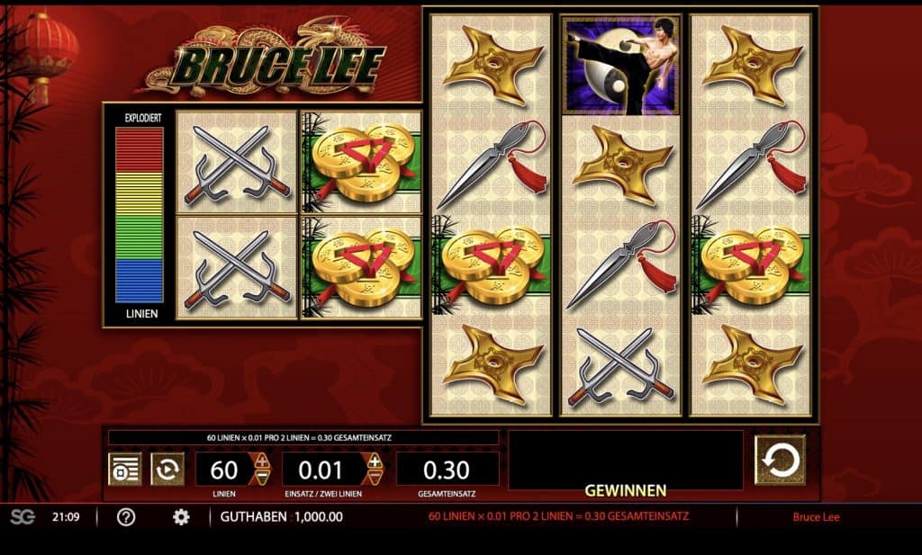 Bruce Lee slot képernyőkép