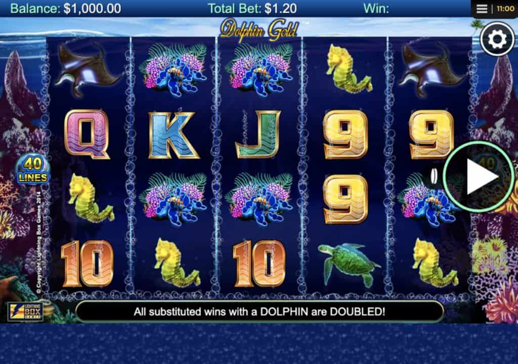 Pamja e ekranit të Dolphin Gold Slot