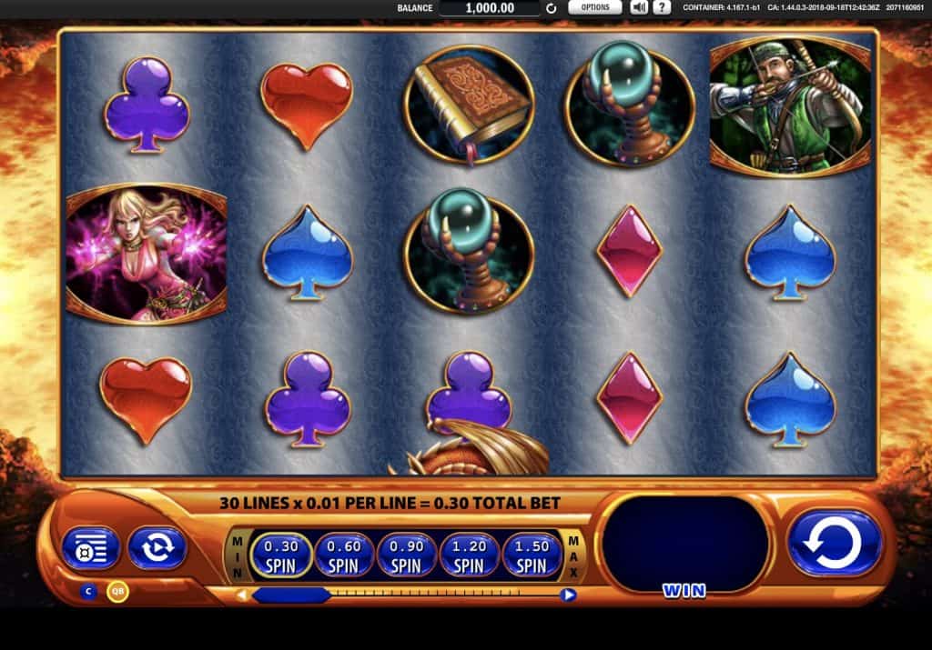 Dragon's Inferno Slot Screenshot