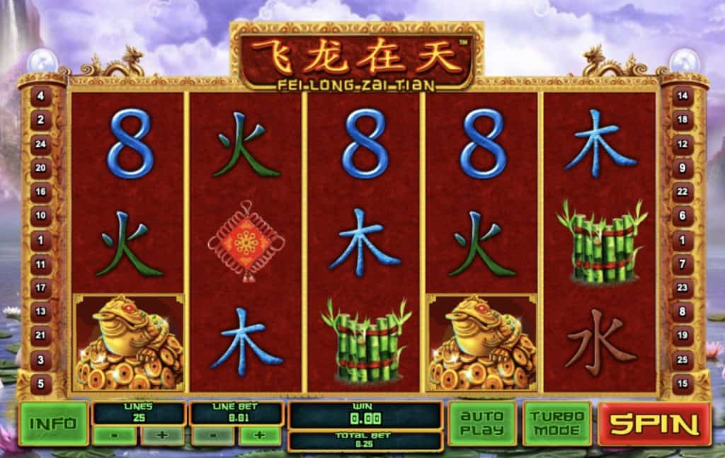 Screenshot do slot Fei Long Zai Tian