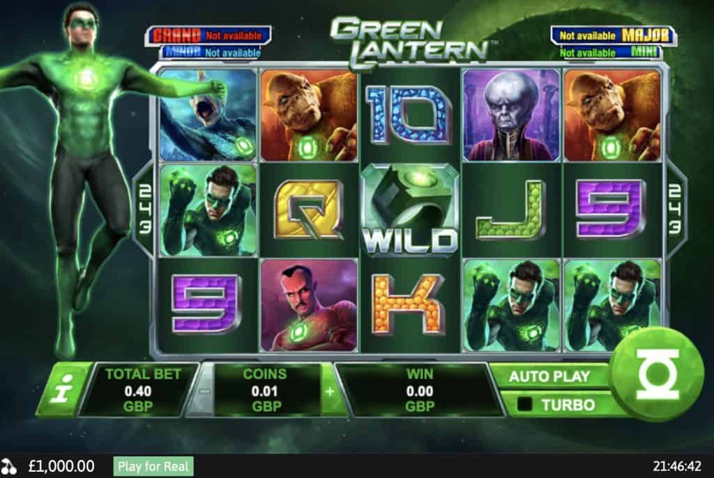 Green Lantern slot képernyőkép