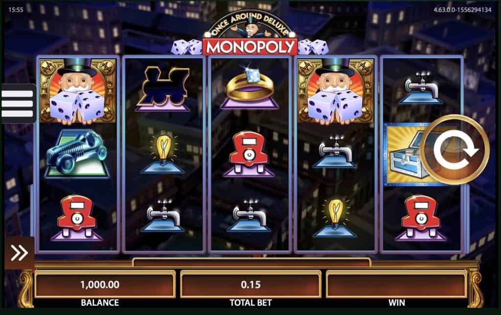 Snimka zaslona utora Monopoly Once Around Deluxe