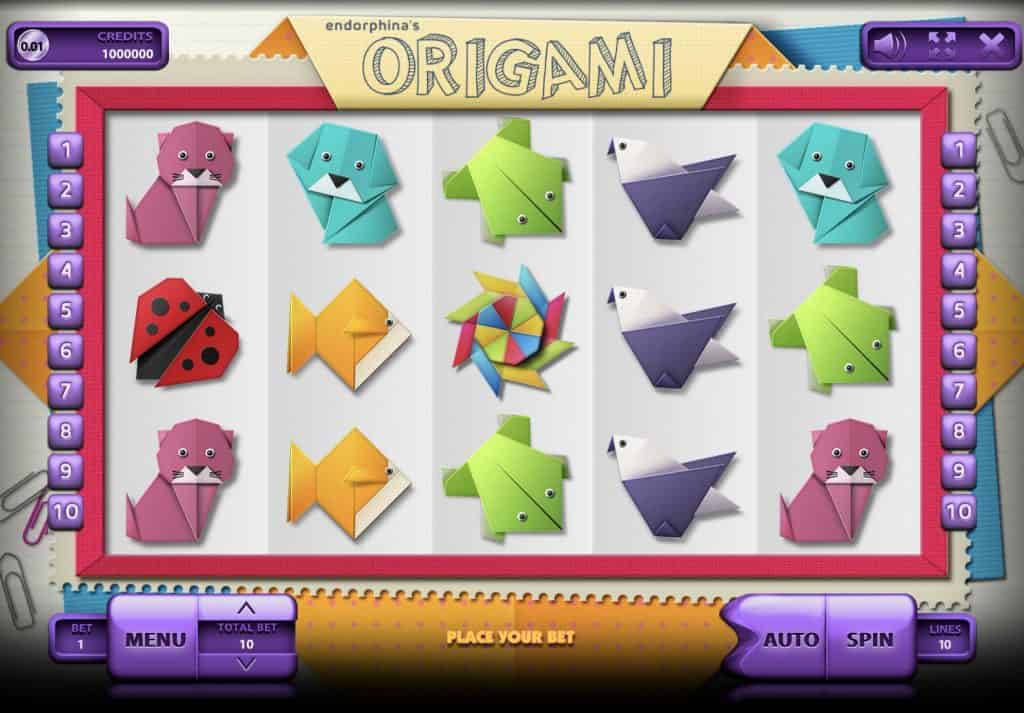 Zrzut ekranu gniazda origami